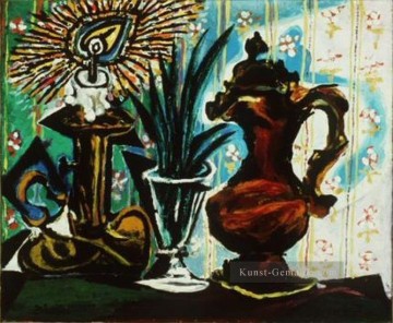 Stillleben a la bougie 1937 Kubismus Ölgemälde